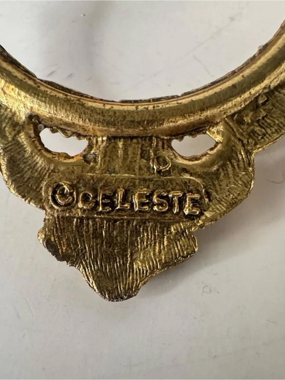 Vintage Ornate Gold Lipstick Stand
